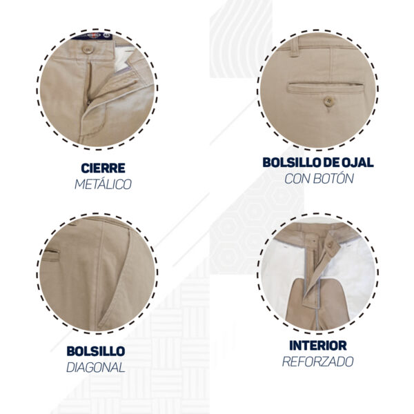 Pantalones hombre negros - Imagen 2